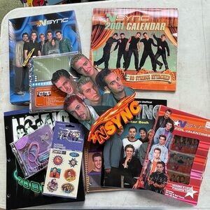 *NSYNC Y2K era stationary and misc. collectible lot
